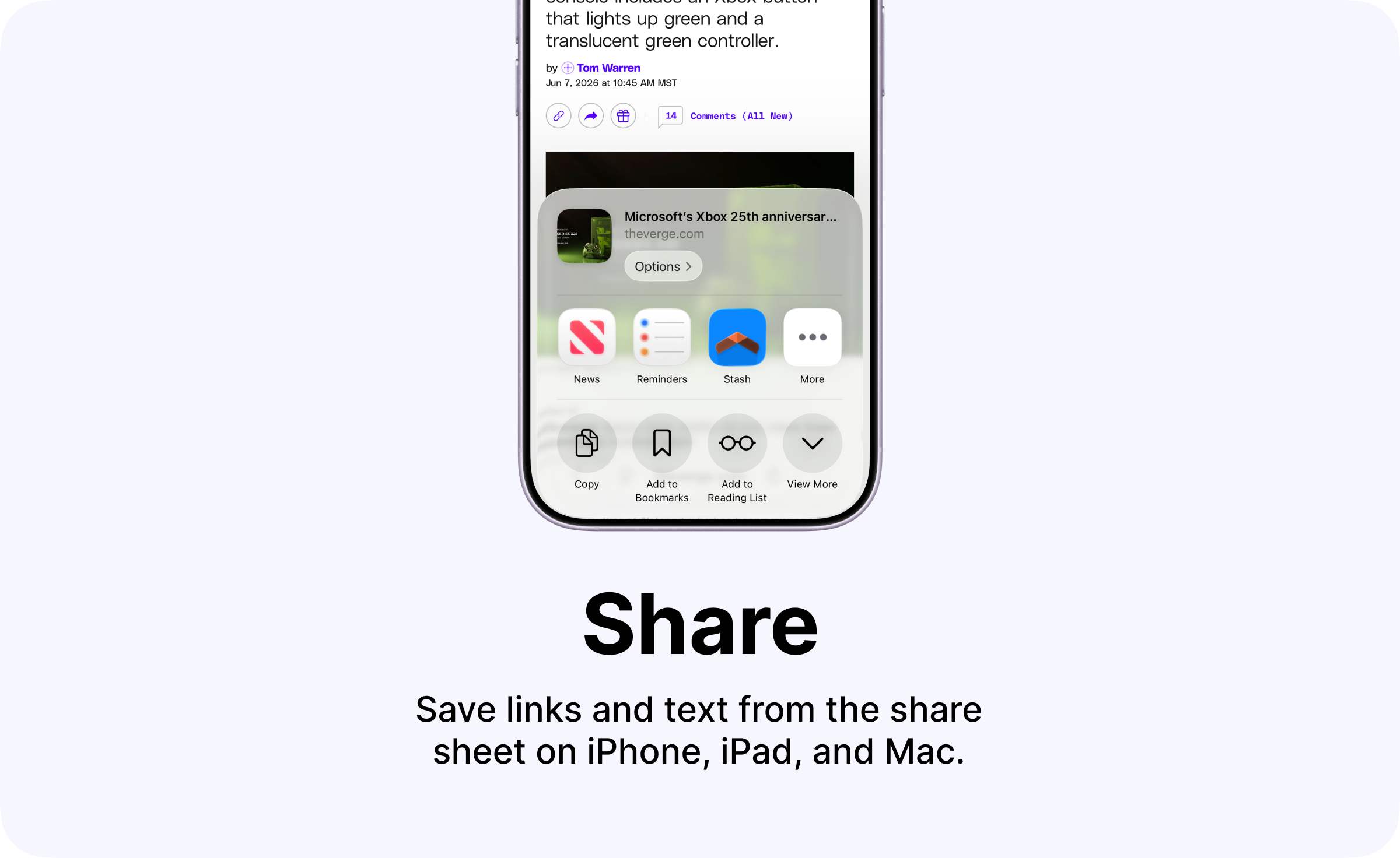 Share extension